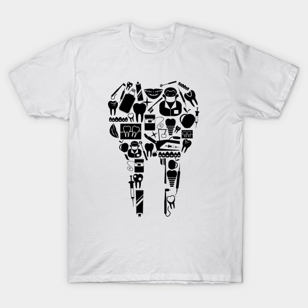 Dental Tools T-Shirt by KC Happy Shop